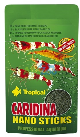 Tropical CARIDINIA NANO STICKS pokarm dla krewetek 10g