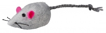 TRIXIE Myszka w futerku z dzwoneczkiem 4cm