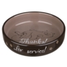 TRIXIE Miska ceramiczna dla kota THANKS FOR SERVICE 0,3L/15 cm