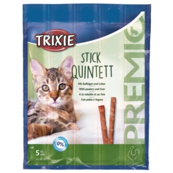 TRIXIE Przysmak PREMIO dla kota Quadro Sticks z drobiem i wątróbką 4x5g