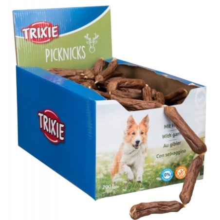 TRIXIE Kiełbaski dla psa PREMIO Picknicks z dziczyzną 200szt