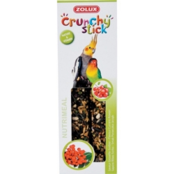 ZOLUX Kolba Crunchy Stick duże papugi porzeczka / jarzębina 115g