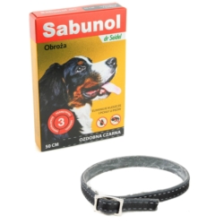 Sabunol obroża dla psa Ozdobna Czarna 50cm