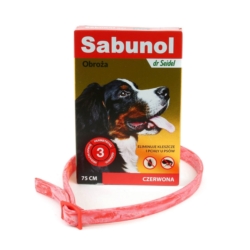 Sabunol obroża dla psa Czerwona 75cm