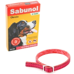 Sabunol obroża dla psa Ozdobna Różowa 50cm