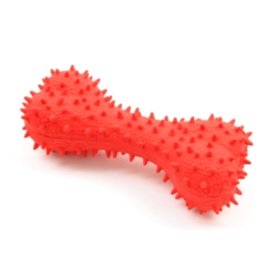 CHICO Zabawka Kość z kolcami Czerwona 15cm