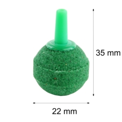 JENECA Kamień napowietrzający KULA Zielona 22mm