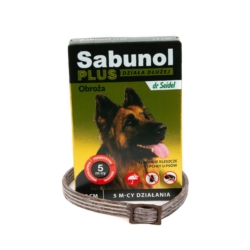 Sabunol Plus obroża dla psa Brązowa 75cm