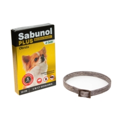 Sabunol Plus obroża dla psa Brązowa 35cm