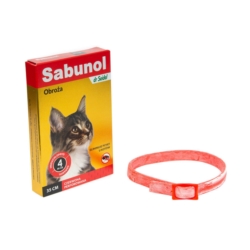 Sabunol obroża dla kota Czerwona 35cm