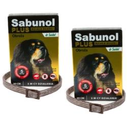 Sabunol Plus obroża dla psa Brązowa 2x90cm