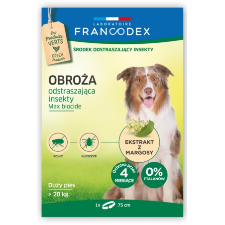FRANCODEX Obroża dla dużych psów powyżej 20kg