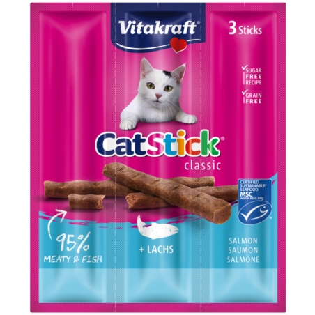 Vitakraft Cat Stick Łosoś 3szt