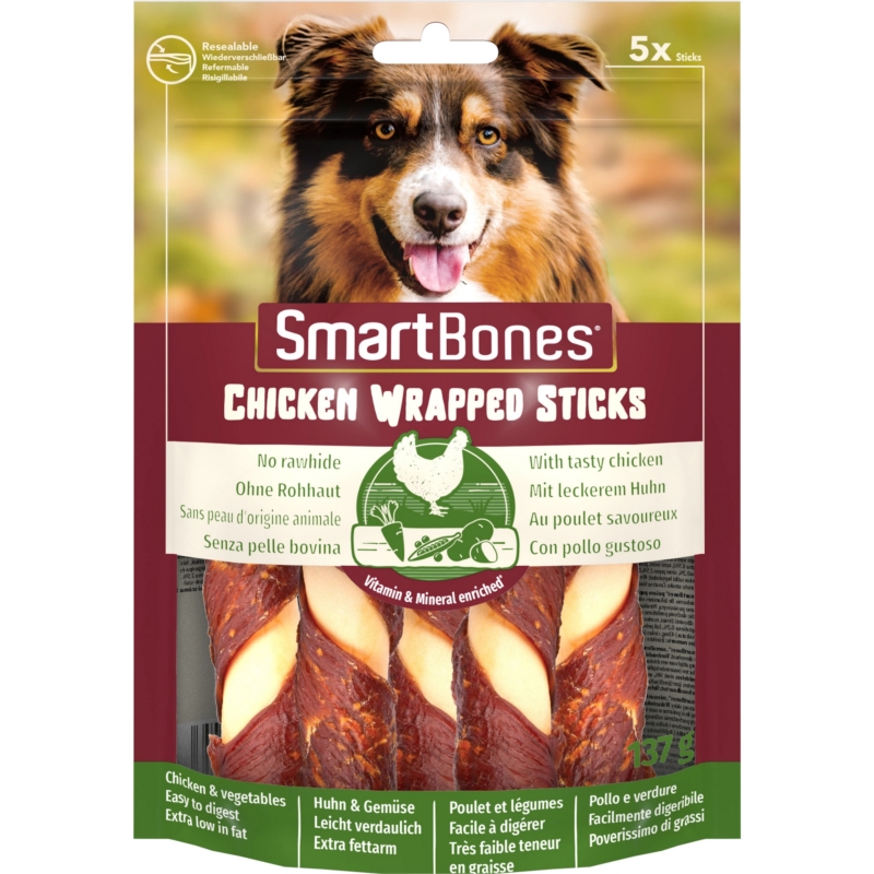 ZOLUX Smart Bones Chicken Wrap Sticks MEDIUM 5szt