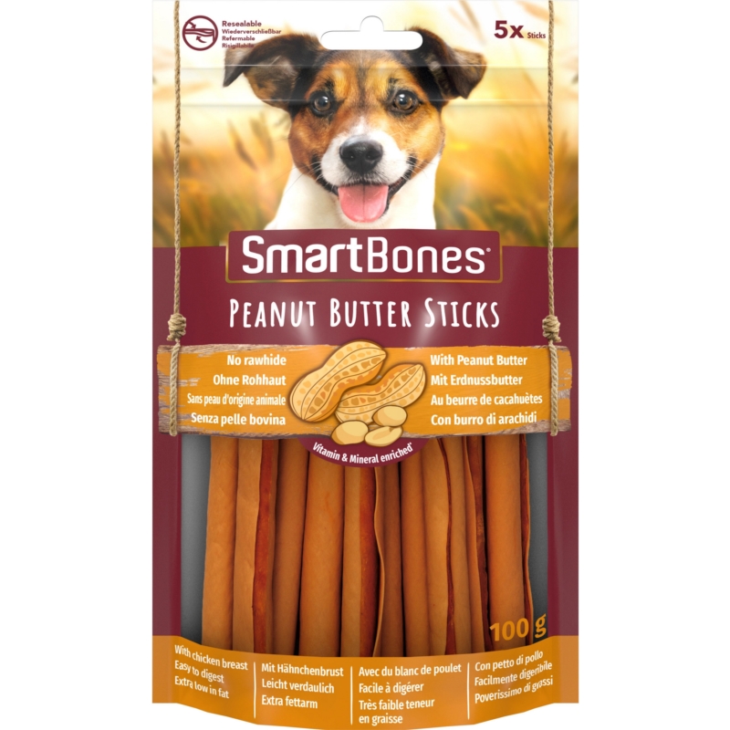 ZOLUX Smart Bones Peanut Butter Sticks 5szt