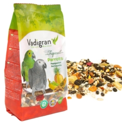 Vadigran TROPICAL PARROTS pokarm dla dużej papugi 650g