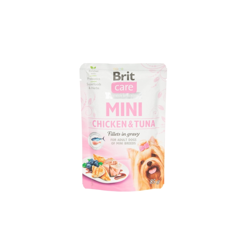 BRIT Care MINI Fillets in gravy Chicken & Tuna 85g
