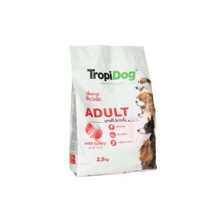 TropiDog Premium Adult S Turkey & Rice