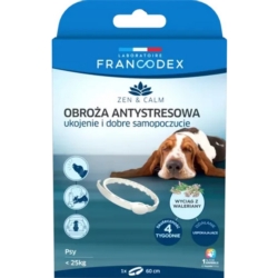 FRANCODEX Obroża antystresowa z walerianą dla psów 60cm