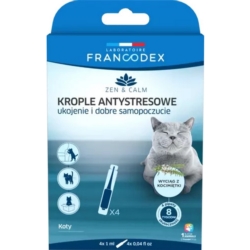 FRANCODEX Krople antystresowe z kocimiętką dla kotów 4x1ml