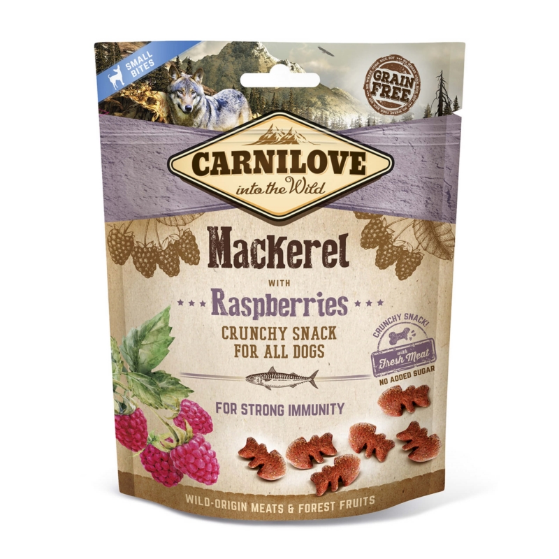 CARNILOVE Snack MACKEREL Raspberries 200g