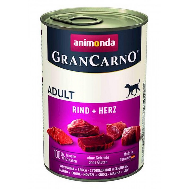 ANIMONDA GranCarno ADULT wołowina z sercami indyka