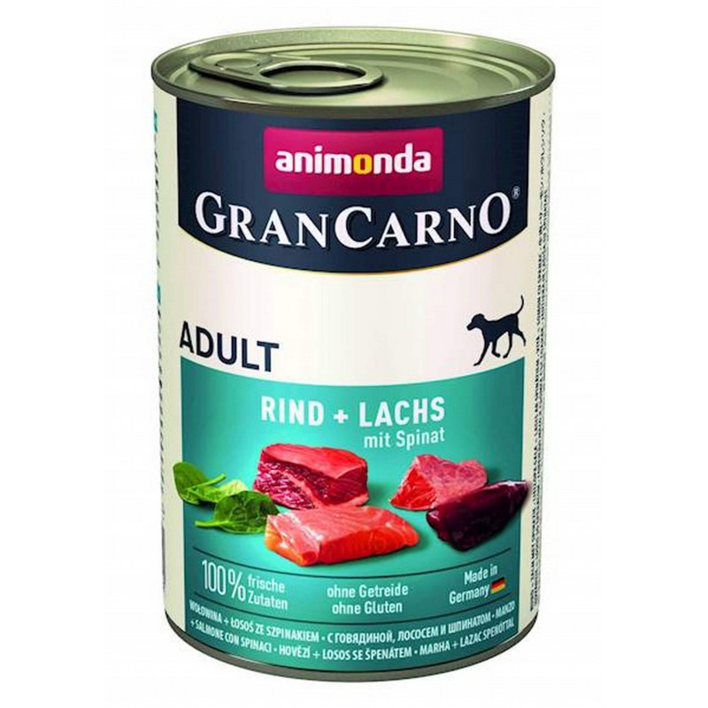 ANIMONDA GranCarno ADULT wołowina + łosoś ze szpinakiem