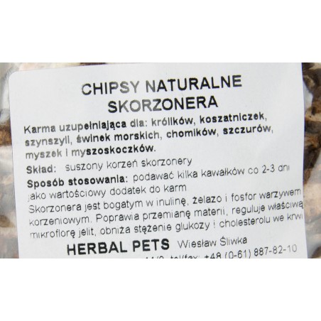 HERBAL PETS Chipsy naturalne SKORZONERA 75g