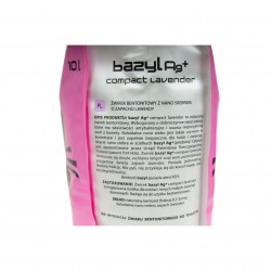 BAZYL AG+ Compact Lavender żwirek zbrylający z nano srebrem 10L