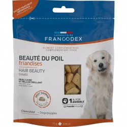FRANCODEX Przysmak dla psów piękna sierść 75g