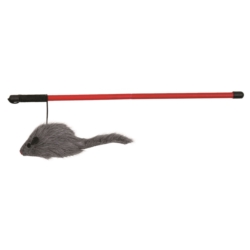 TRIXIE Zabawka mysz w futerku NA WĘDCE 100cm