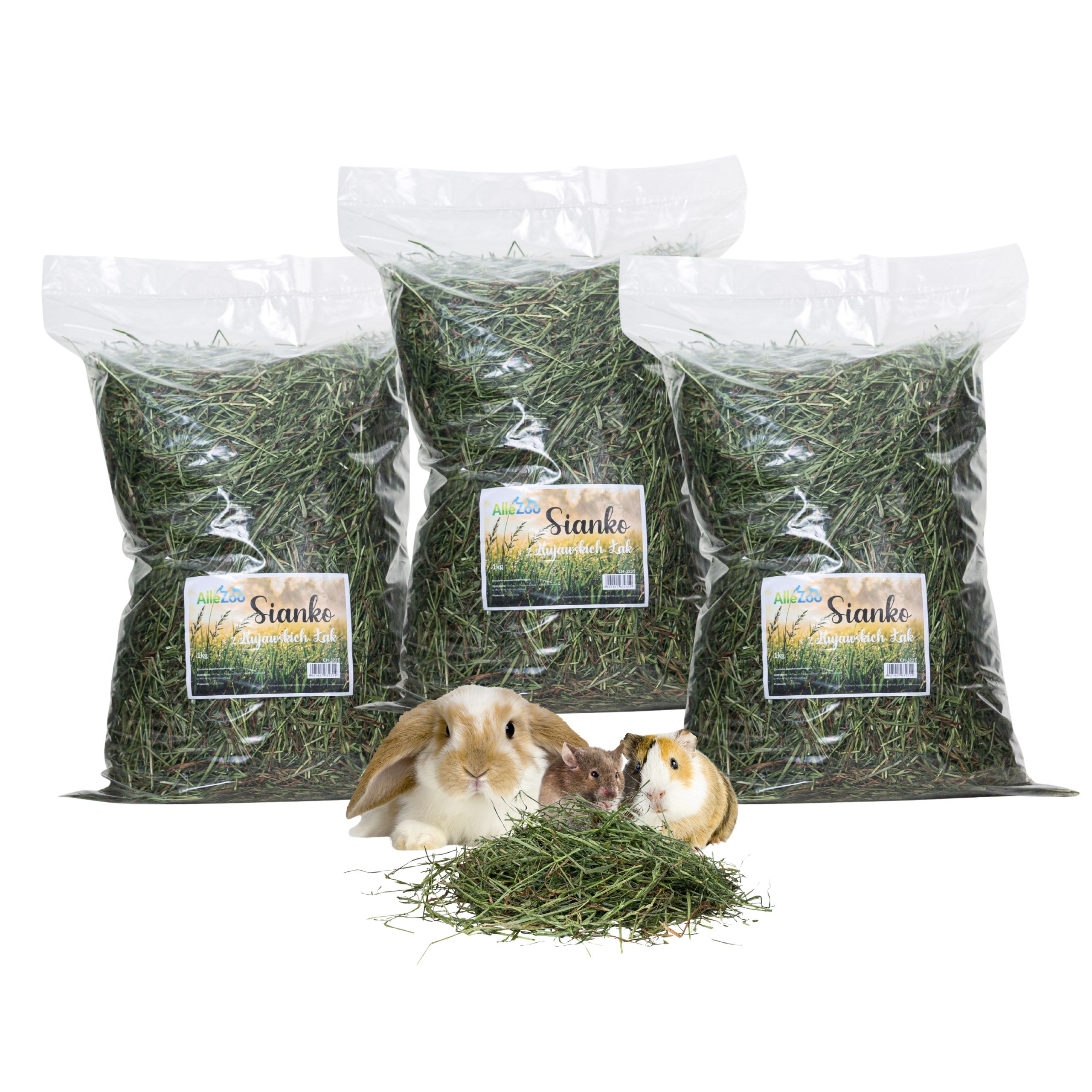 AlleZoo Sianko z kujawskich łąk 3x1kg