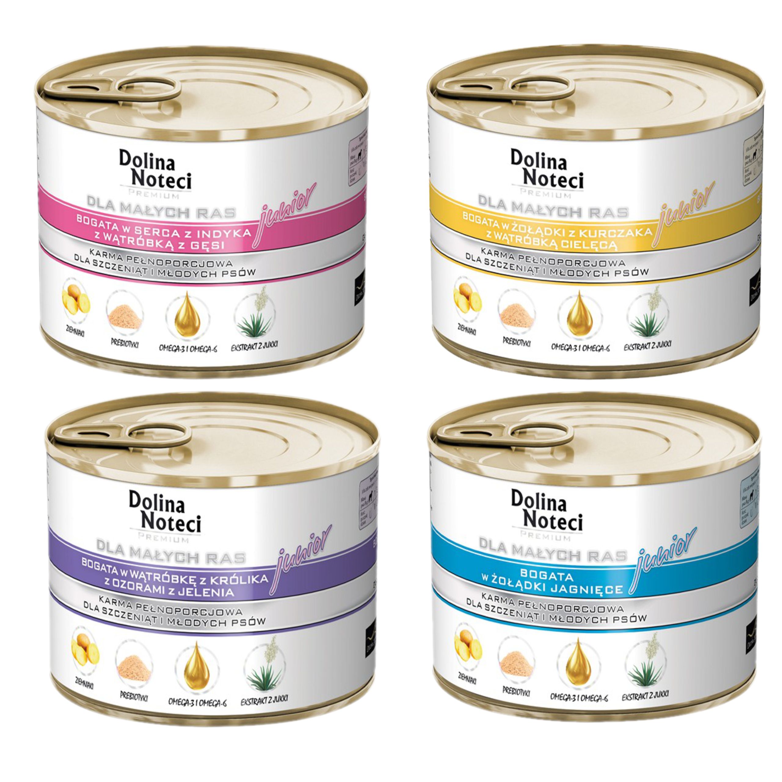 Dolina Noteci Premium MAŁE RASY JUNIOR Pakiet MIX smaków 20x185g