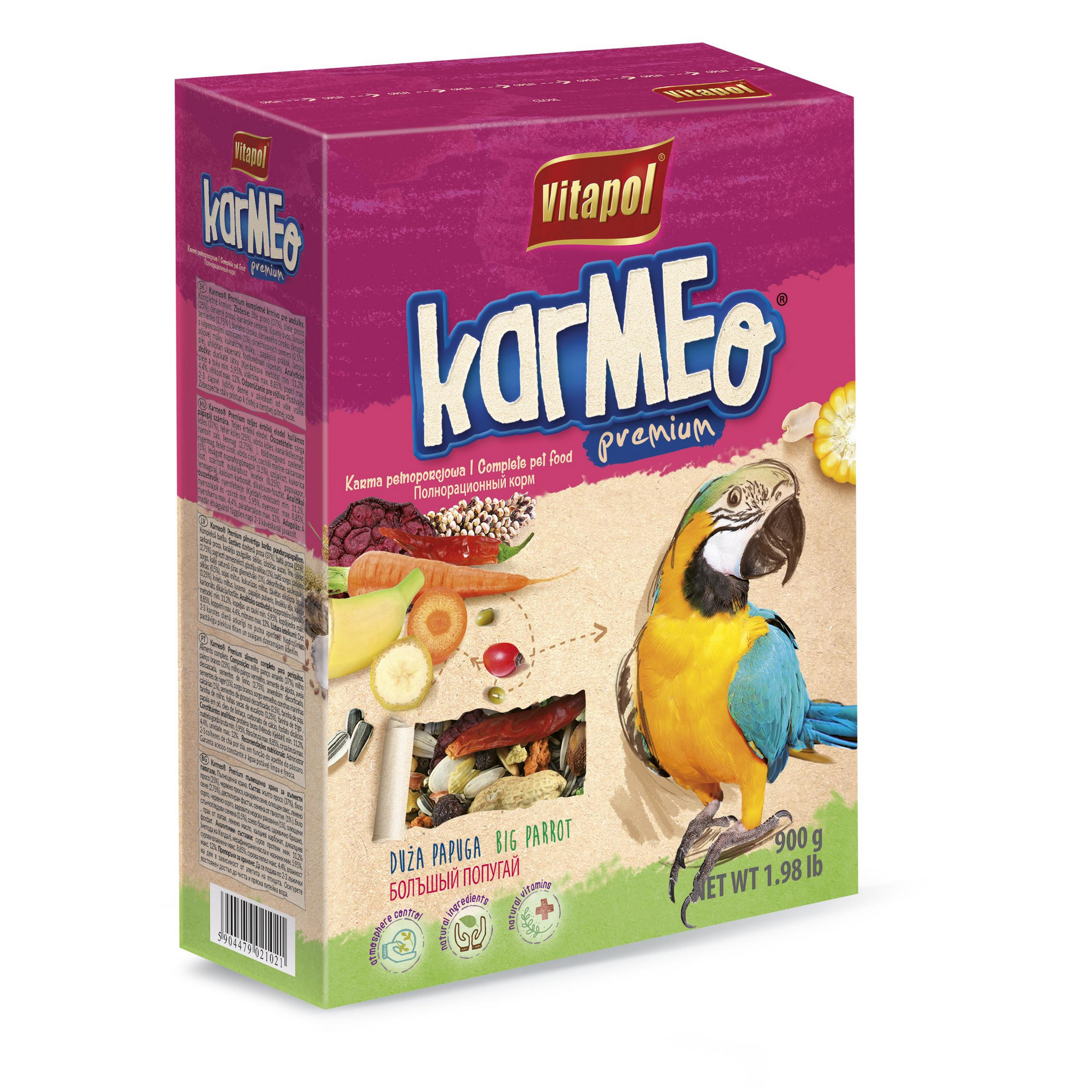 Vitapol KARMEO PREMIUM Pokarm dla dużej Papugi