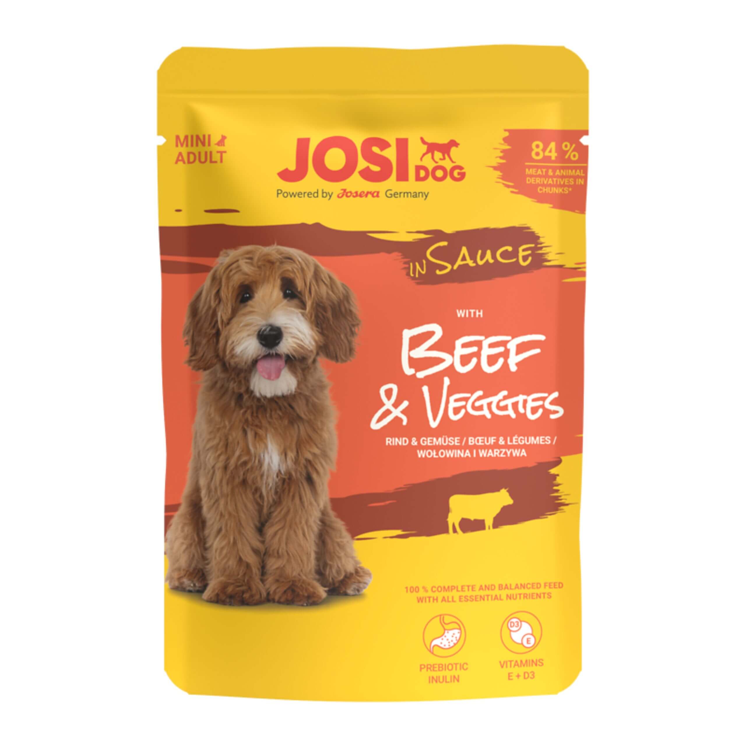 Josera JosiDog Mini Wołowina i Warzywa w sosie 100g