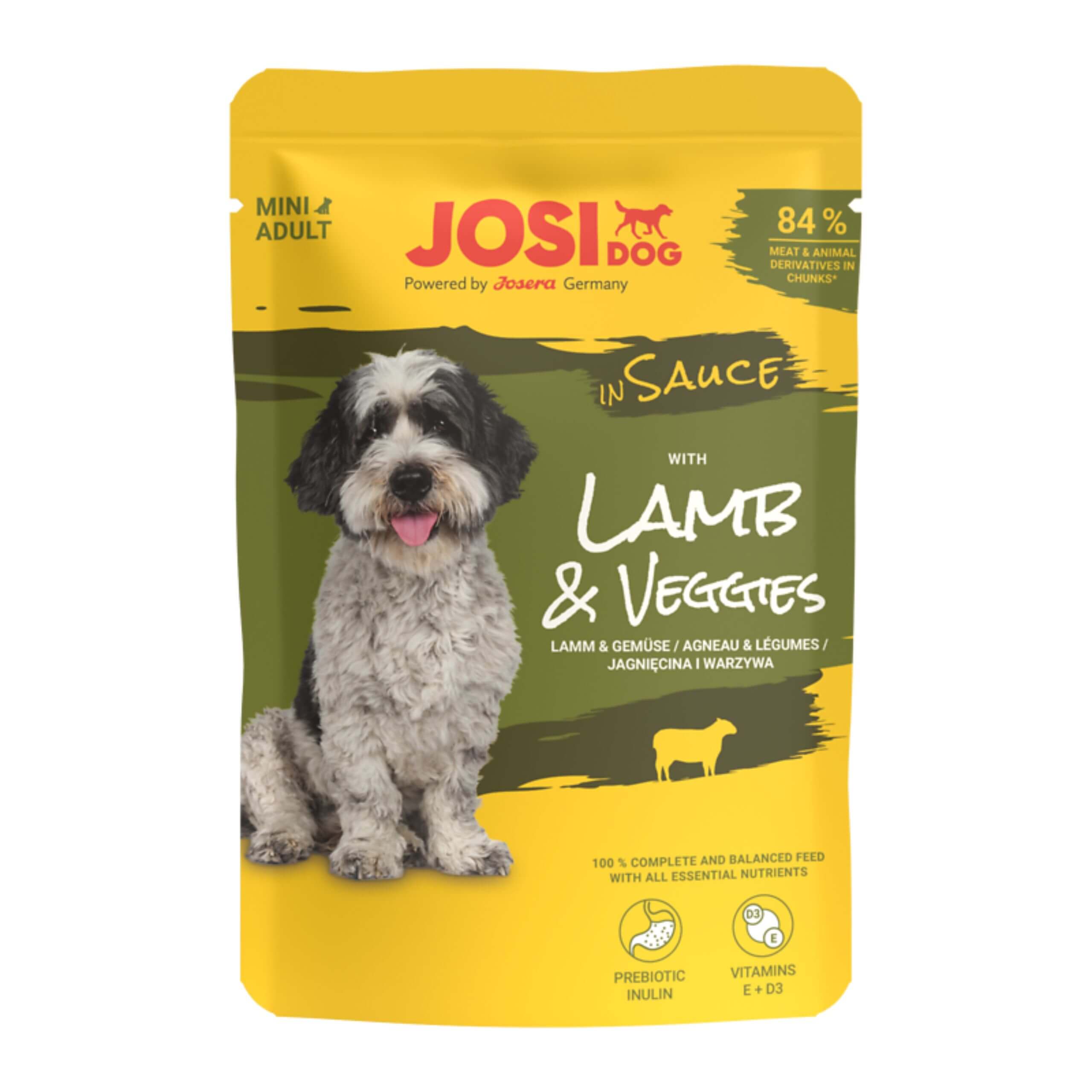 Josera JosiDog Mini Jagnięcina i Warzywa w sosie 100g