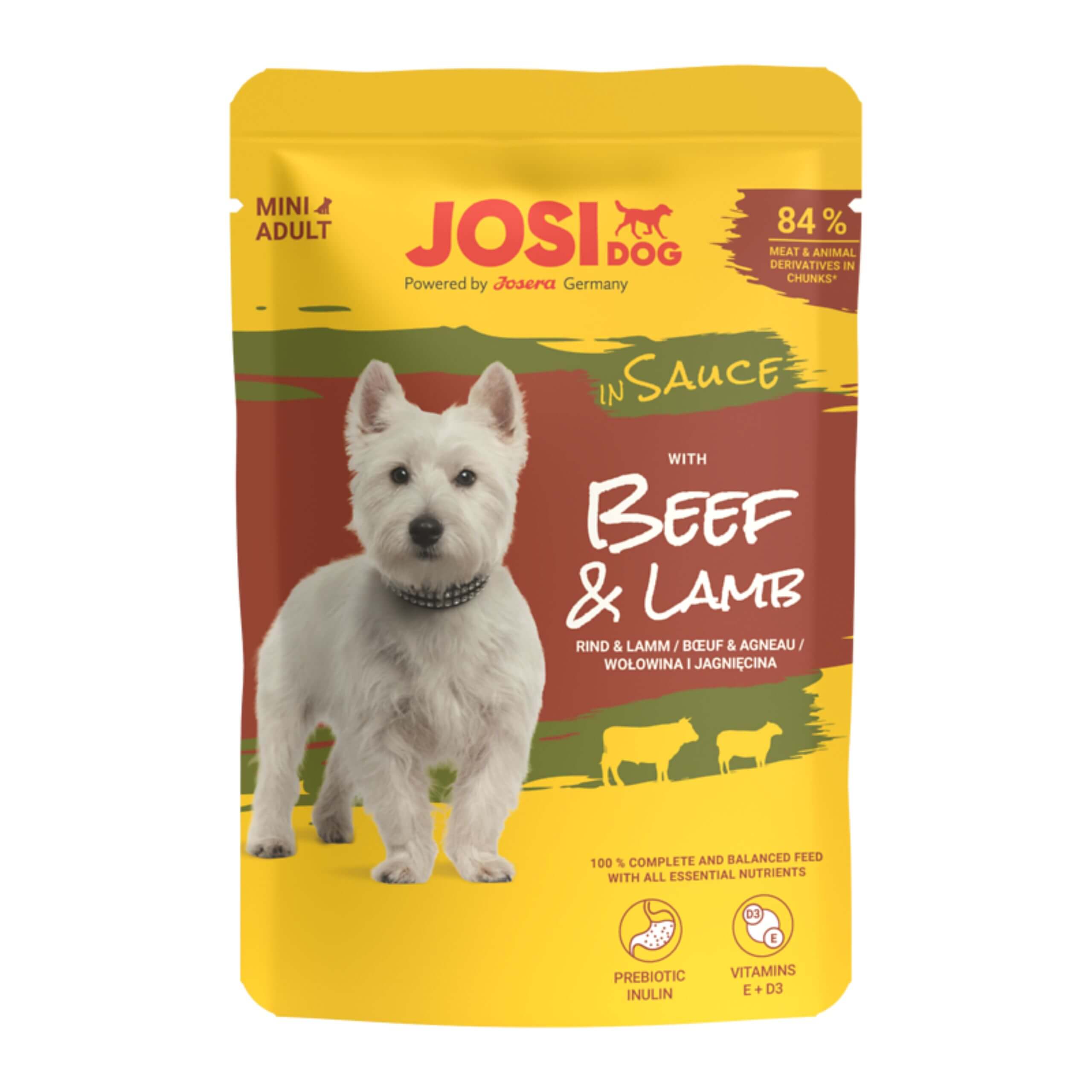 Josera JosiDog Mini Wołowina i Jagnięcina w sosie 100g