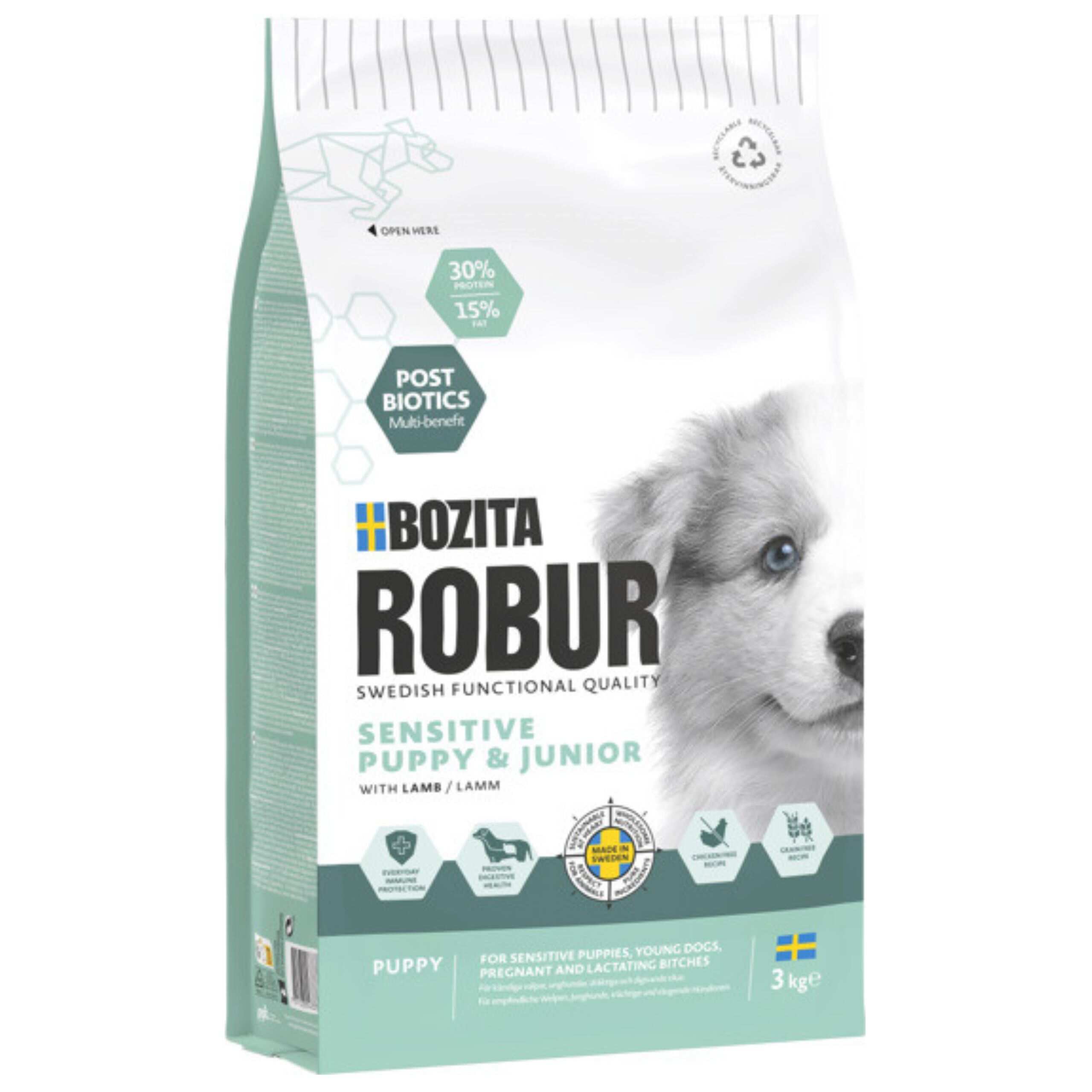BOZITA Robur Sensitive Puppy Lamb