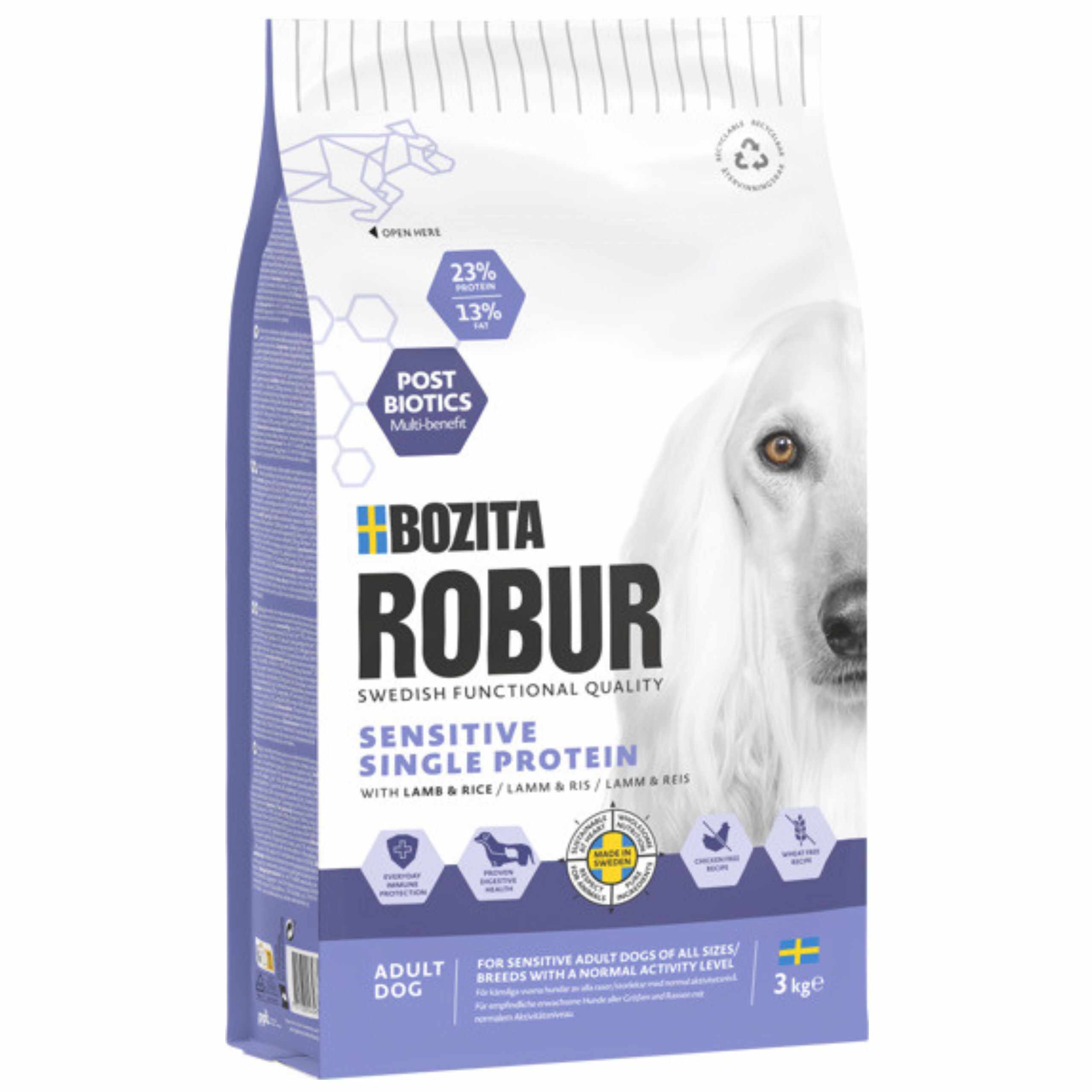 BOZITA Robur Sensitive Single Protein Lamb
