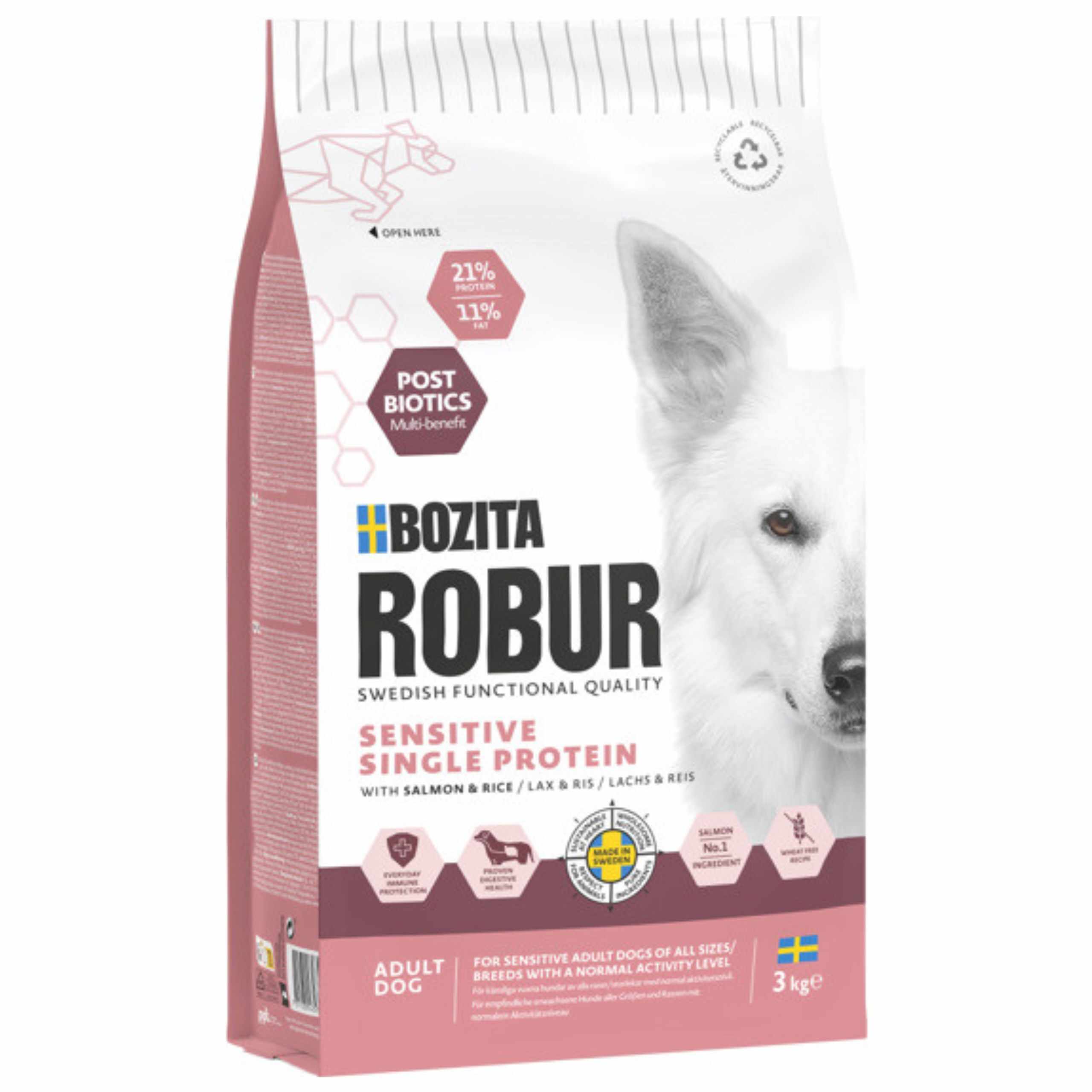 BOZITA Robur Sensitive Single Protein Salmon
