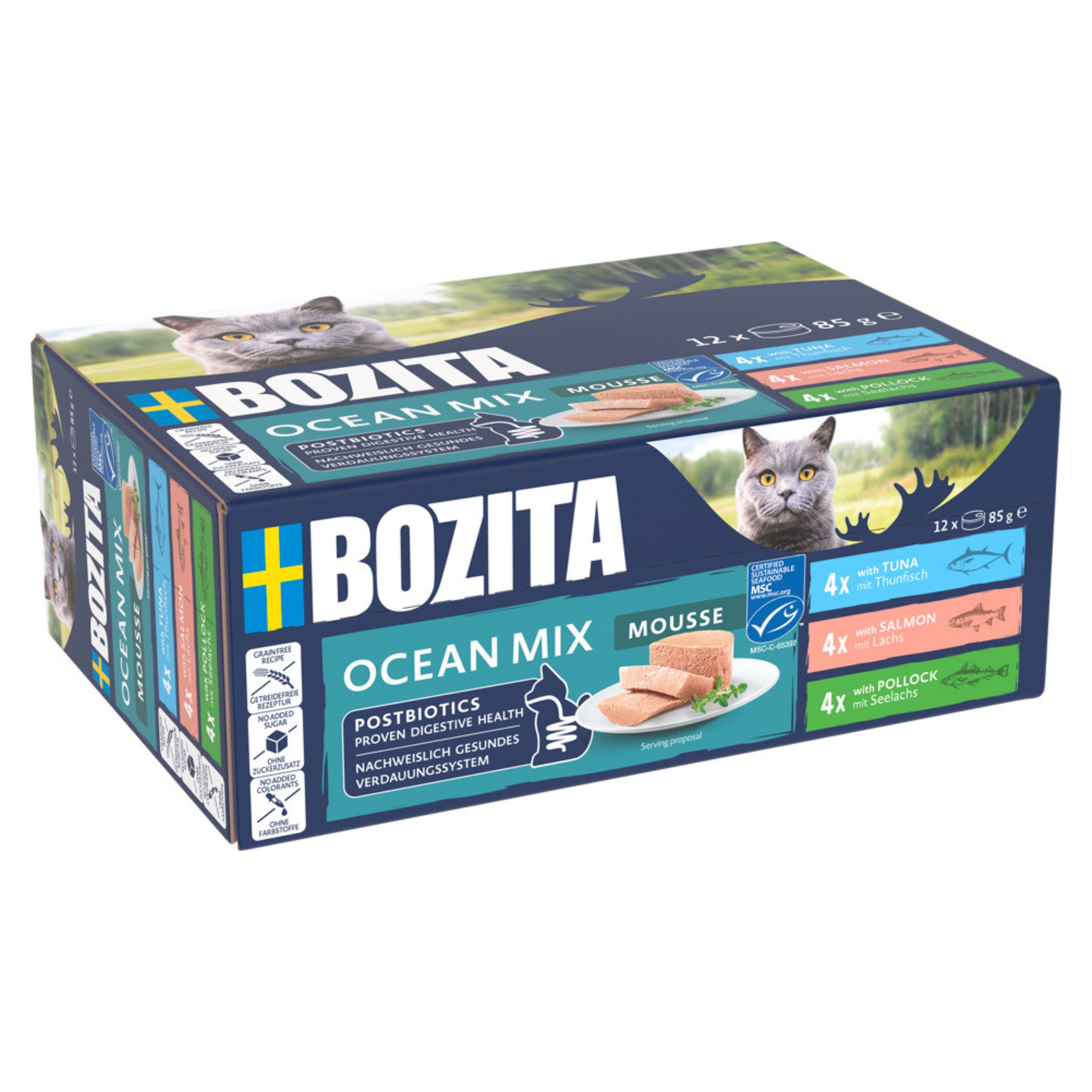 Bozita mus MIX smaków z Oceanu 12x85g