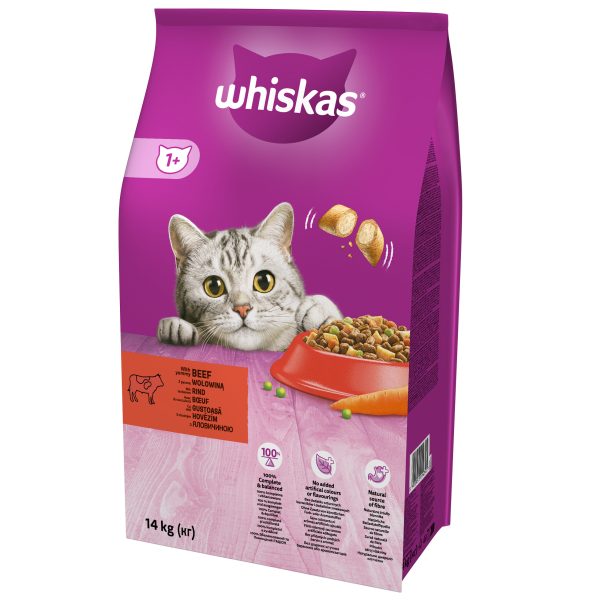 WHISKAS sucha karma z Wołowiną - obrazek 3