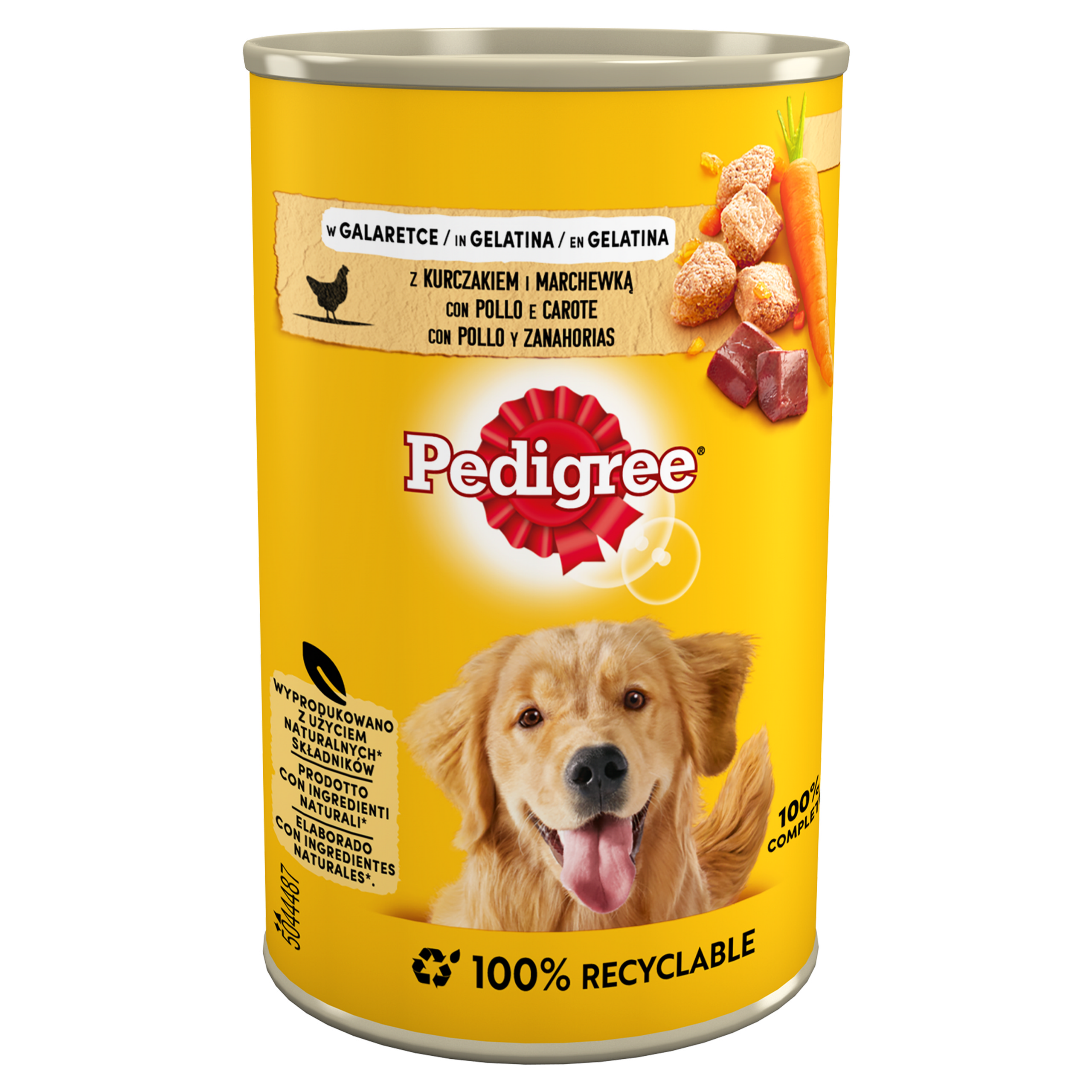 PEDIGREE puszka ADULT z kurczakiem i marchewką w galaretce 400g