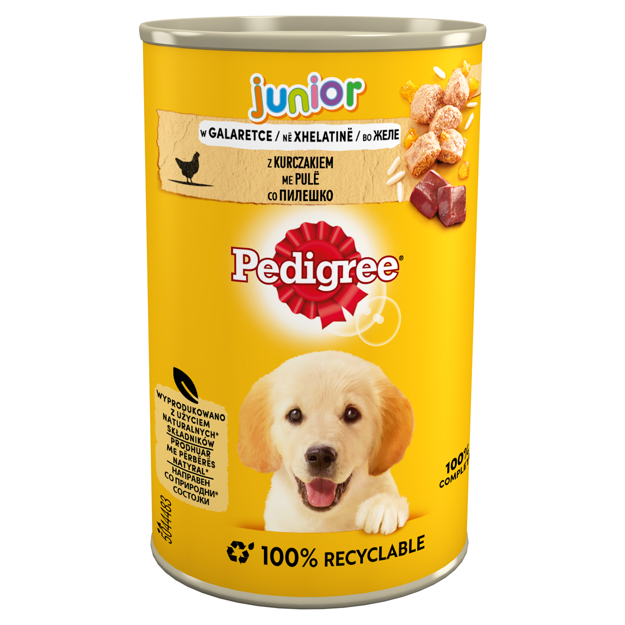 PEDIGREE puszka JUNIOR z kurczakiem w galaretce 400g
