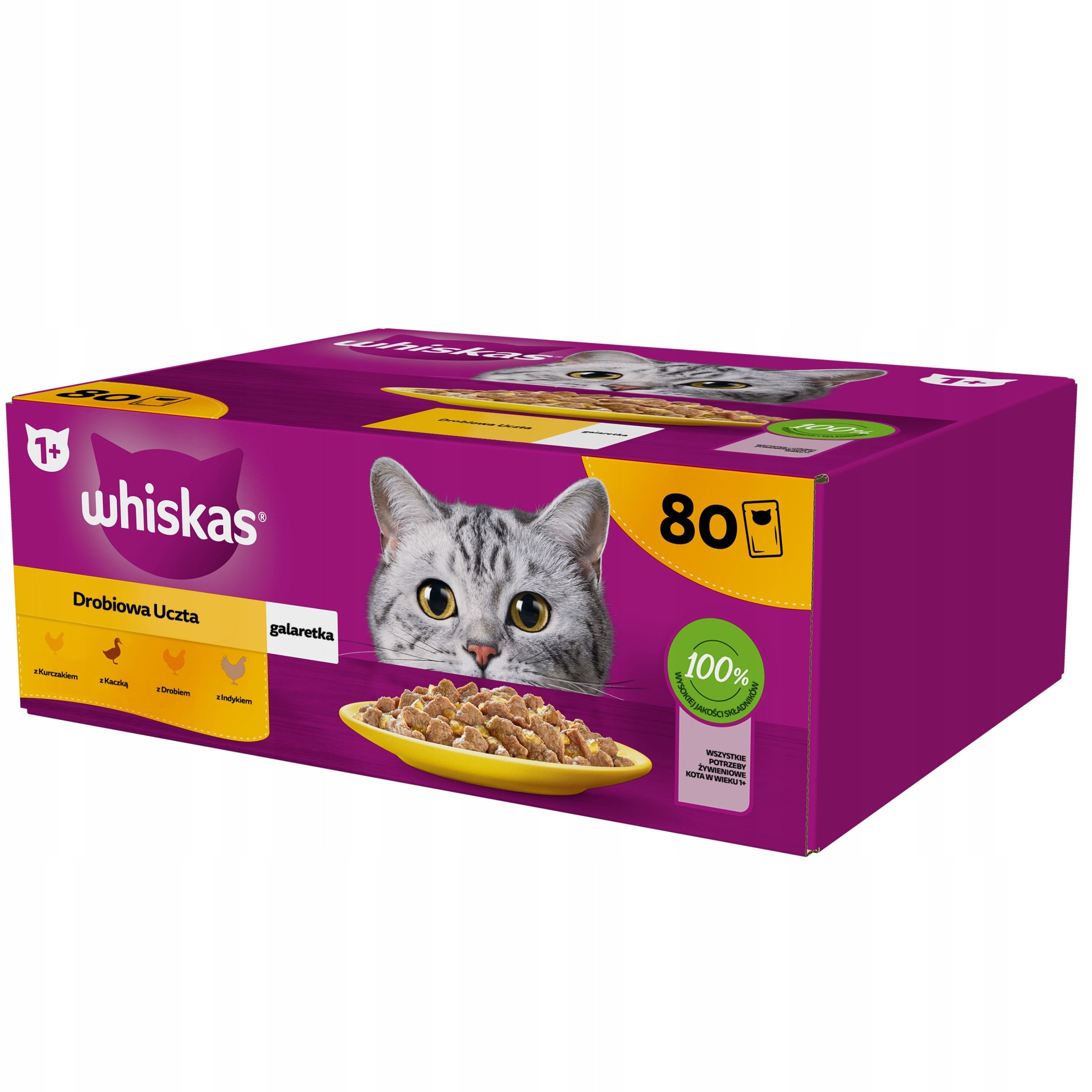 WHISKAS Drobiowa uczta 80x85g