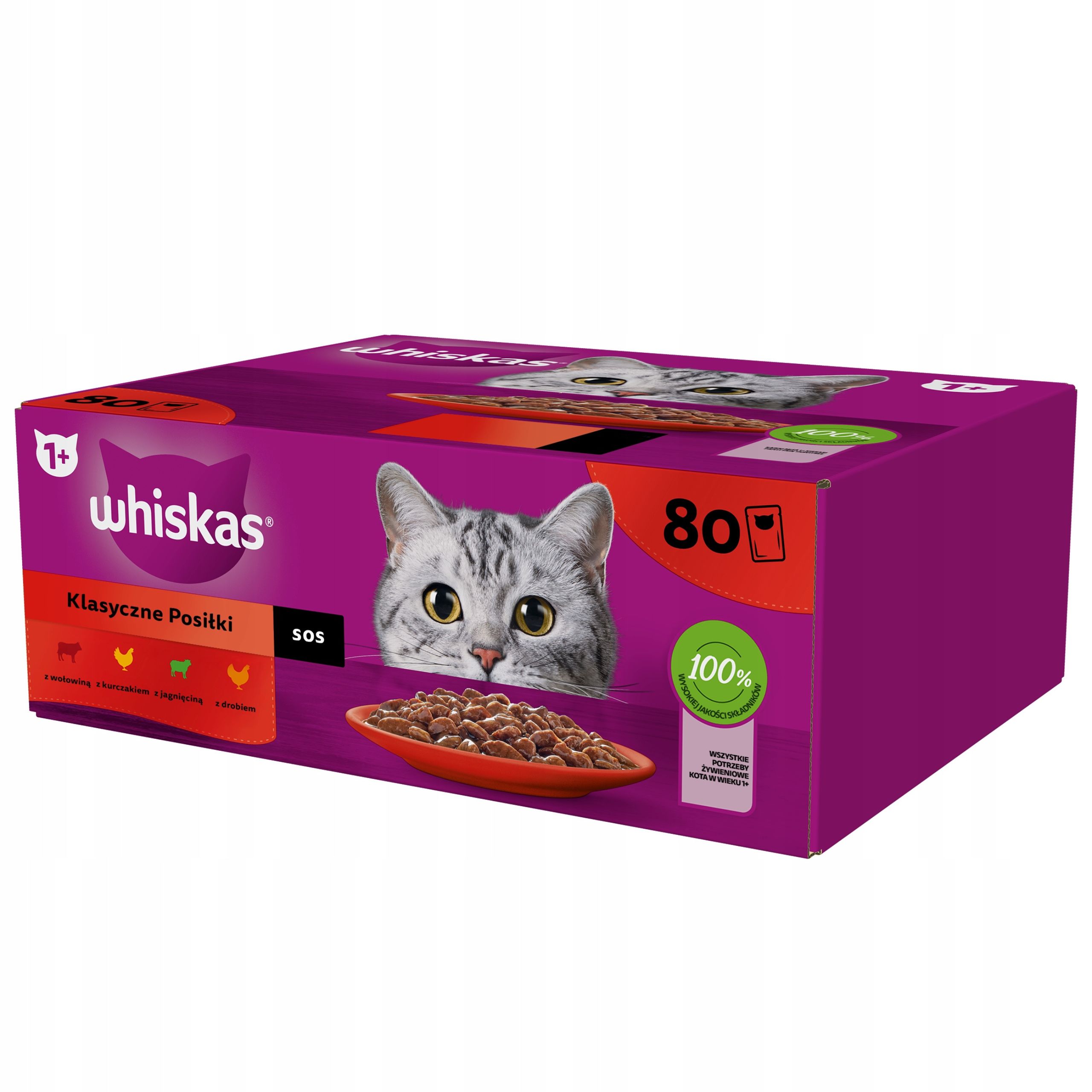 WHISKAS Klasyczne posiłki 80x85g