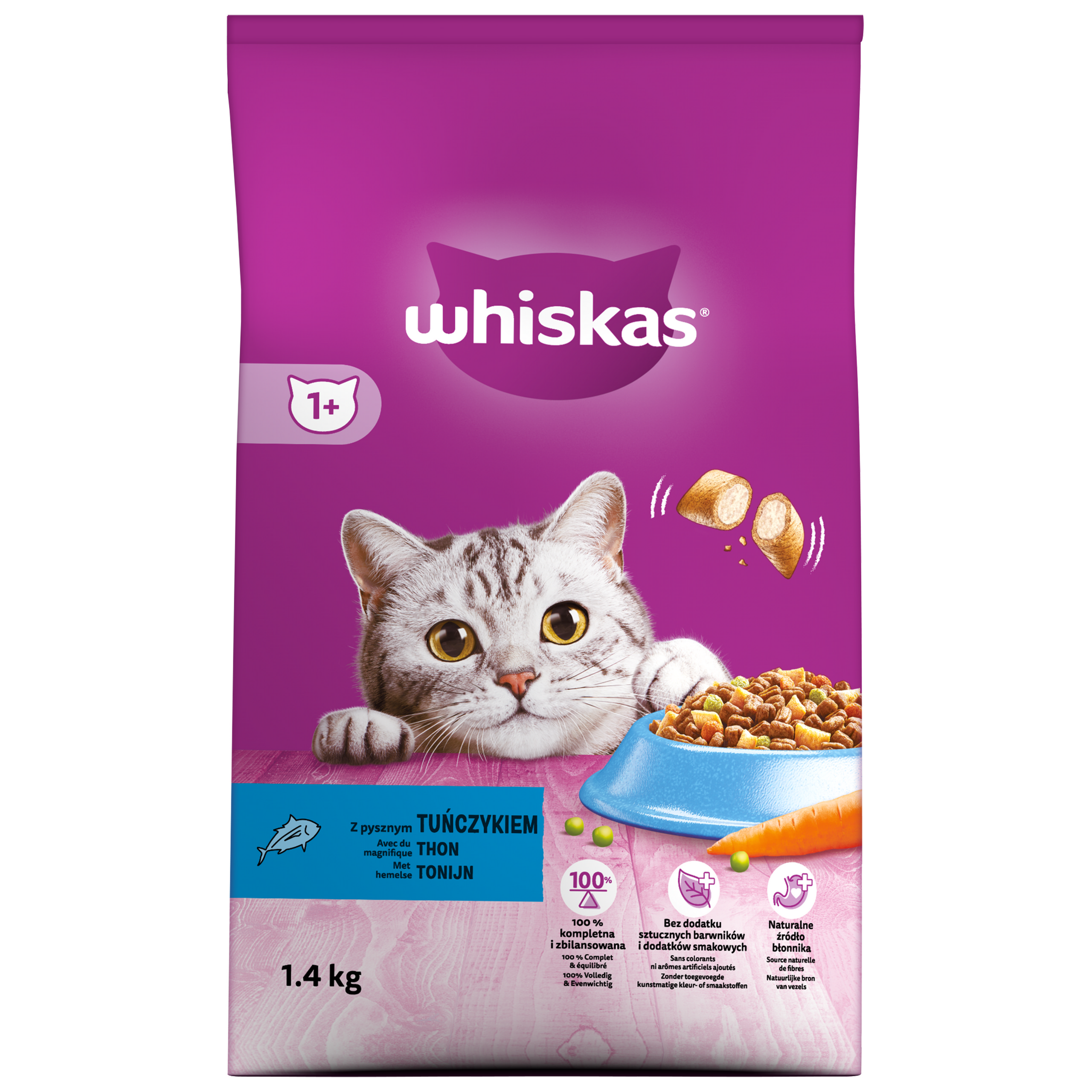 WHISKAS sucha karma z Tuńczykiem