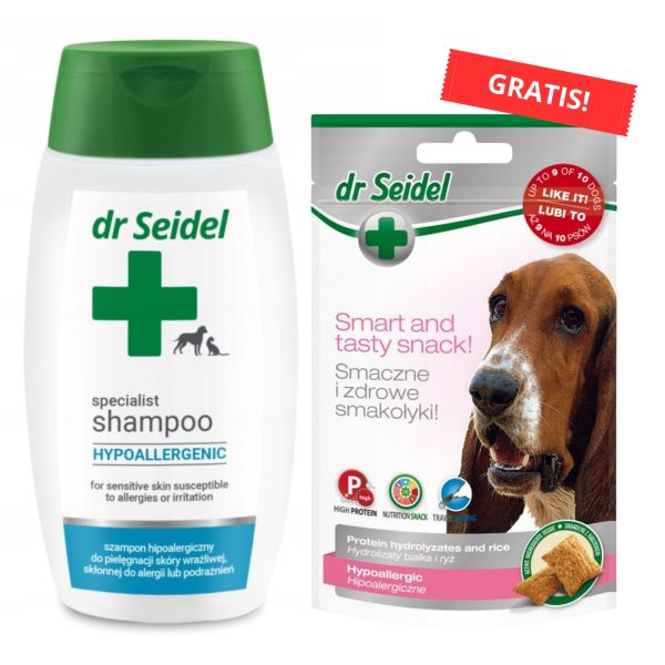 Dr Seidel Szampon HIPOALERGICZNY 220ml + Przysmak Gratis!