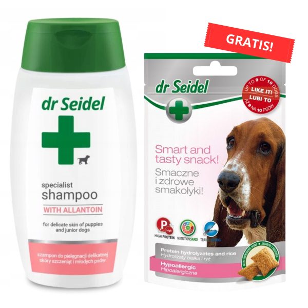 Dr Seidel Szampon dla SZCZENIĄT 220ml + Przysmak Gratis!