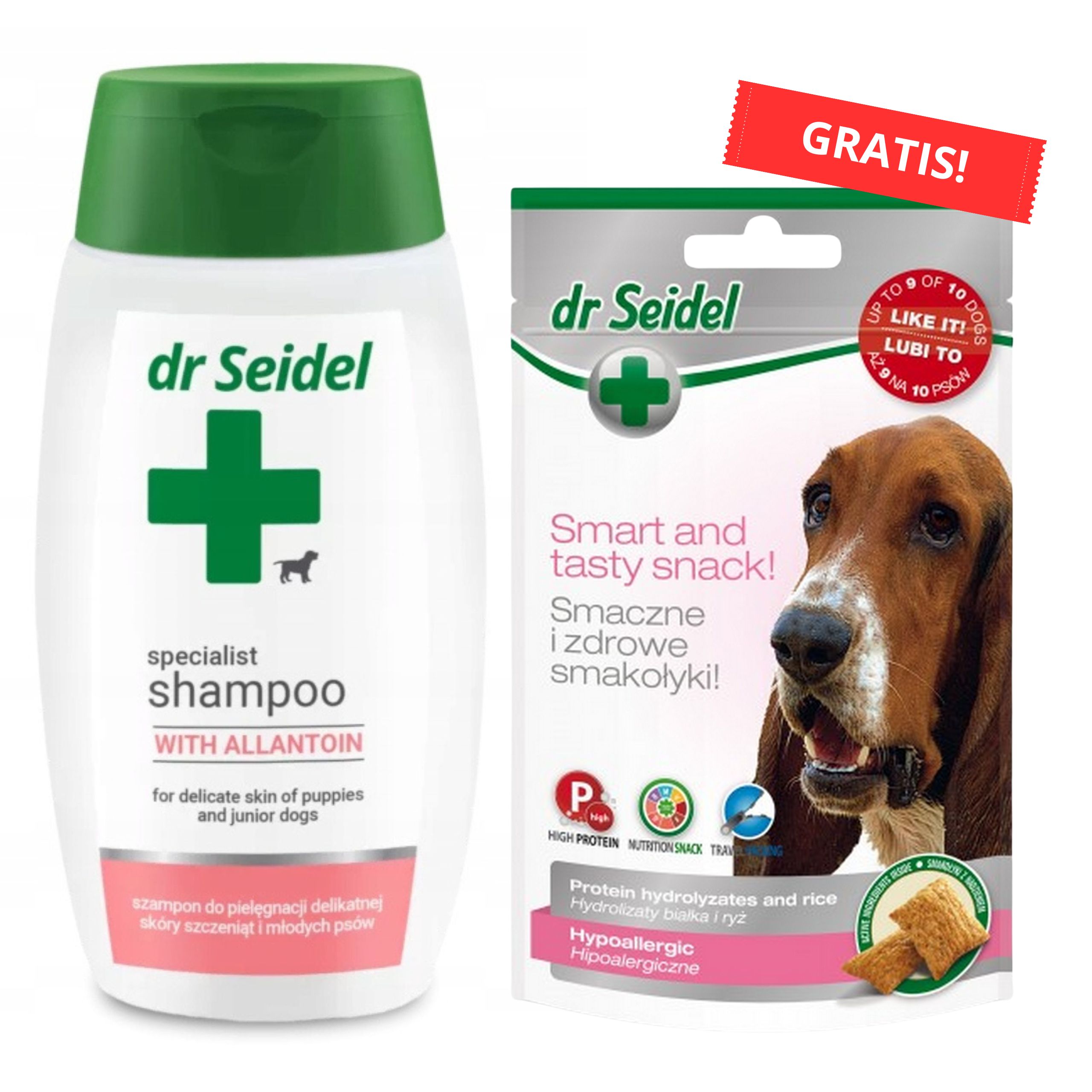 Dr Seidel Szampon dla SZCZENIĄT 220ml + Przysmak Gratis!